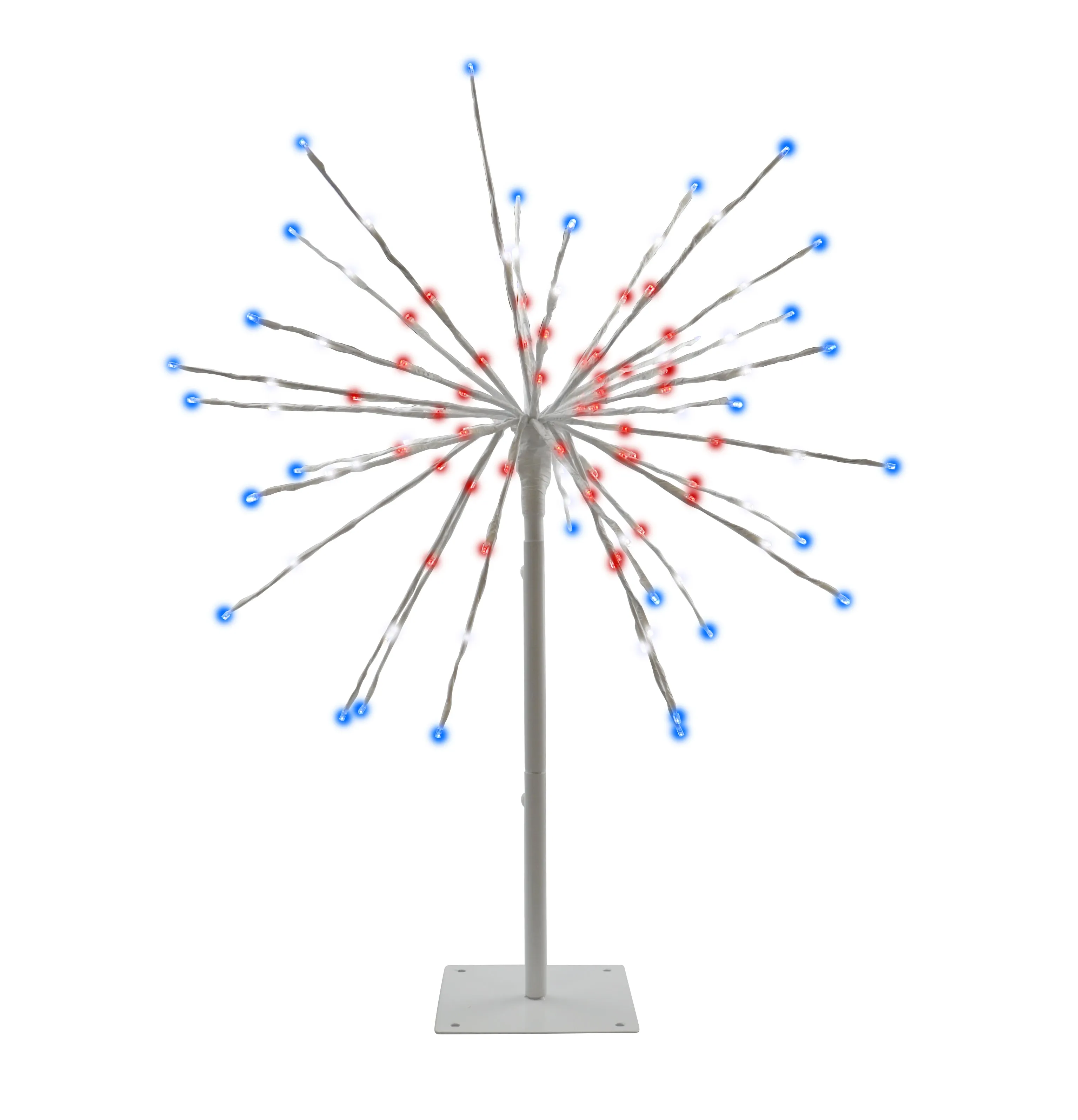 24" 3-in-1 Patriotic LED Radiant Blast Light-Up Wire Decor