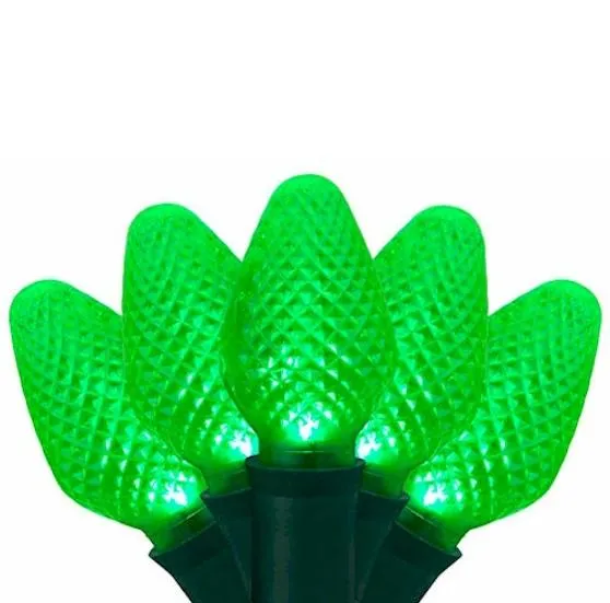 25 Green LED C7 - Premium - LED Christmas Lights