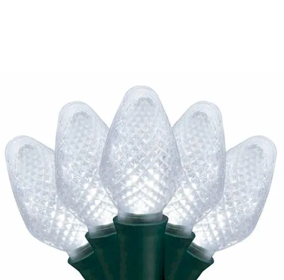 25 Pure White LED C7 - Premium - LED Christmas Lights