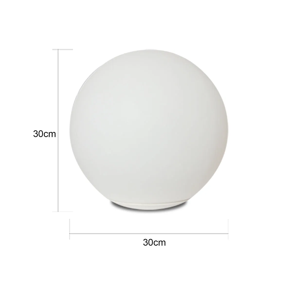 30cm Outdoor Fullmoon RGB LED Ball Light Solar & AC Adaptor Charging IP65