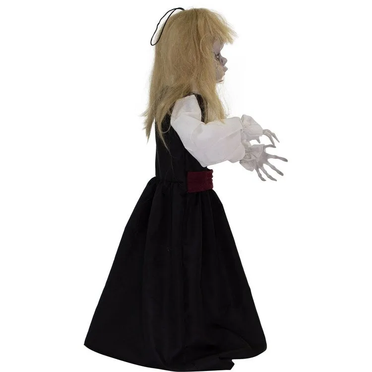 34" Betty Boo the Giggling Zombie Girl with Lights and Sound Indoor/Covered Battery-Operated Halloween Decoration