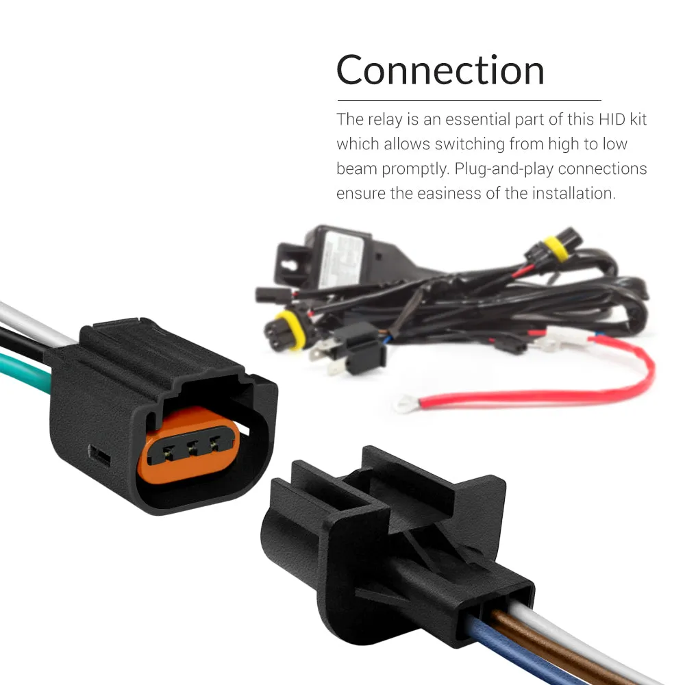 35W HID H13 (9008) Bi-Xenon Conversion Kit with Slim Digital Ballasts