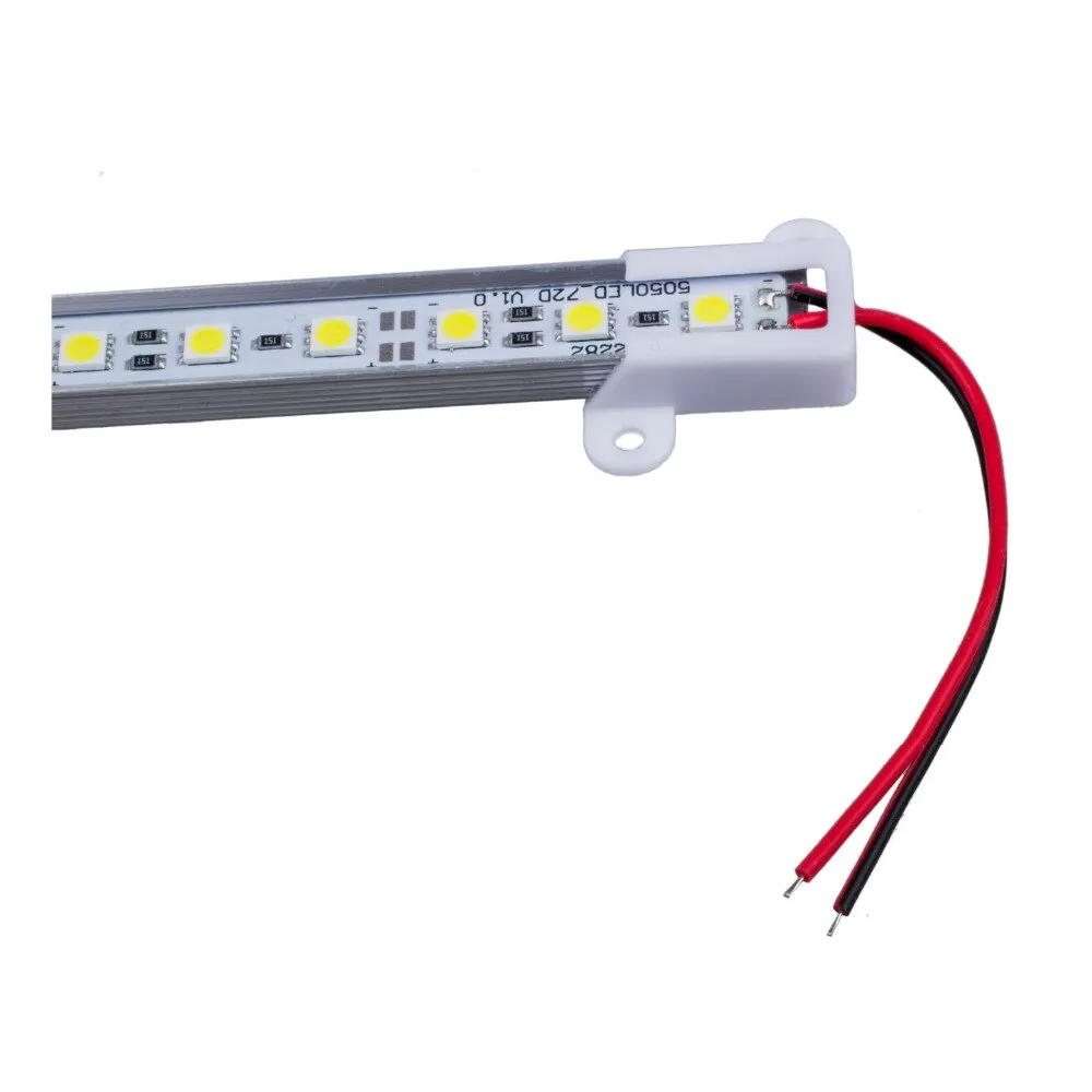 36 LED Day Pure White Aluminum Rigid Strip Bar Light Lamp Warm White DC 12V DIY For Home Automobile 1PC 7.2W 50CM 5050 5630 SMD