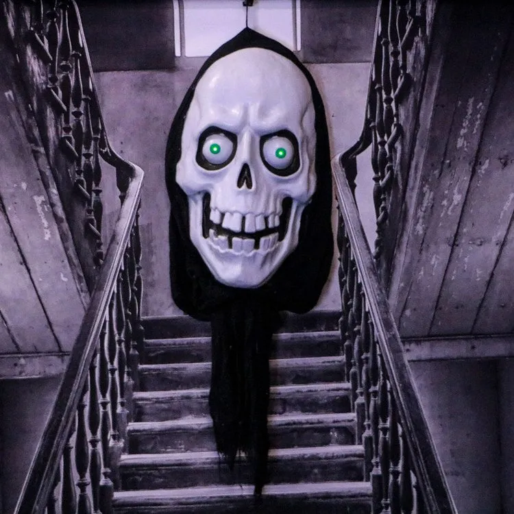 39.3" Hanging Ghost Head with Lights and Sound