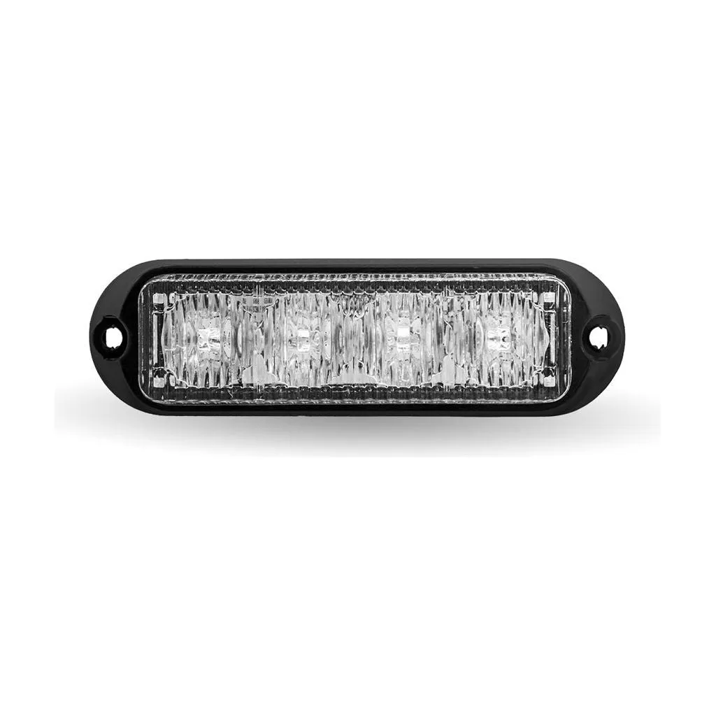 4 Color LED Class 1 Low Profile Warning Strobe with 36 Flash Patterns (4 Diodes) - Amber, White, Green & Blue