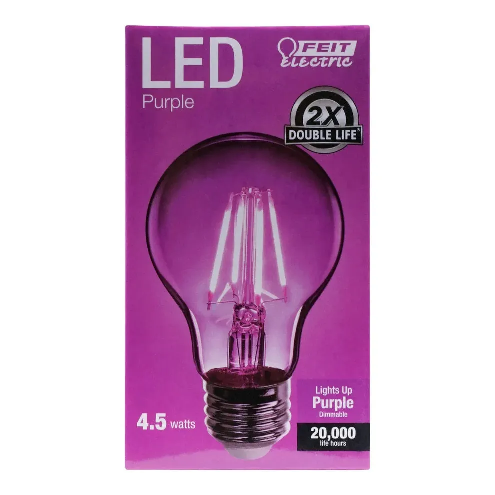 4.5W A19 Dimmable LED Filament Light Bulbs <p>See All Colors</p>