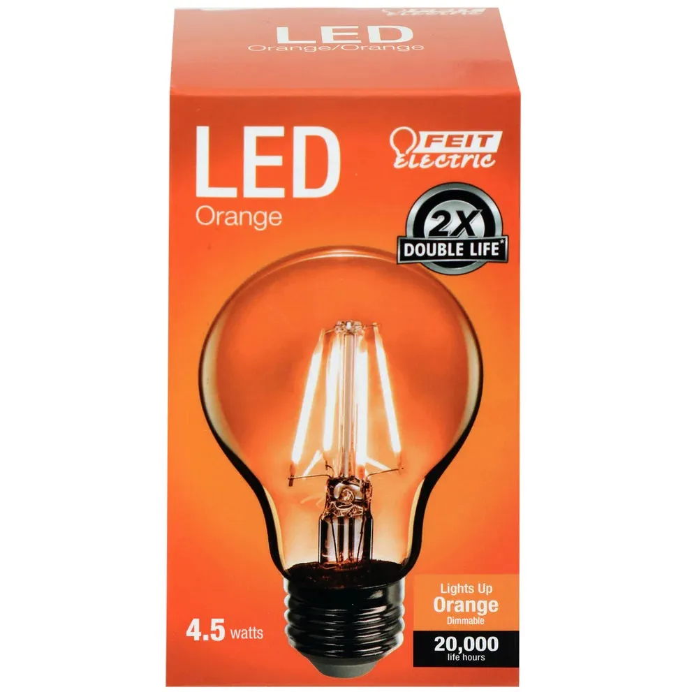 4.5W A19 Dimmable LED Filament Light Bulbs <p>See All Colors</p>