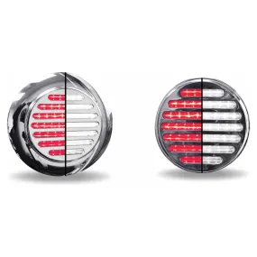 4" Round Red to White Flatline - Trux Dual Revolution LEDs