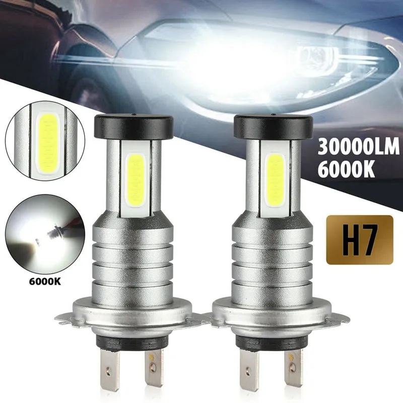 4x H7 LED Headlight Bulb Kit