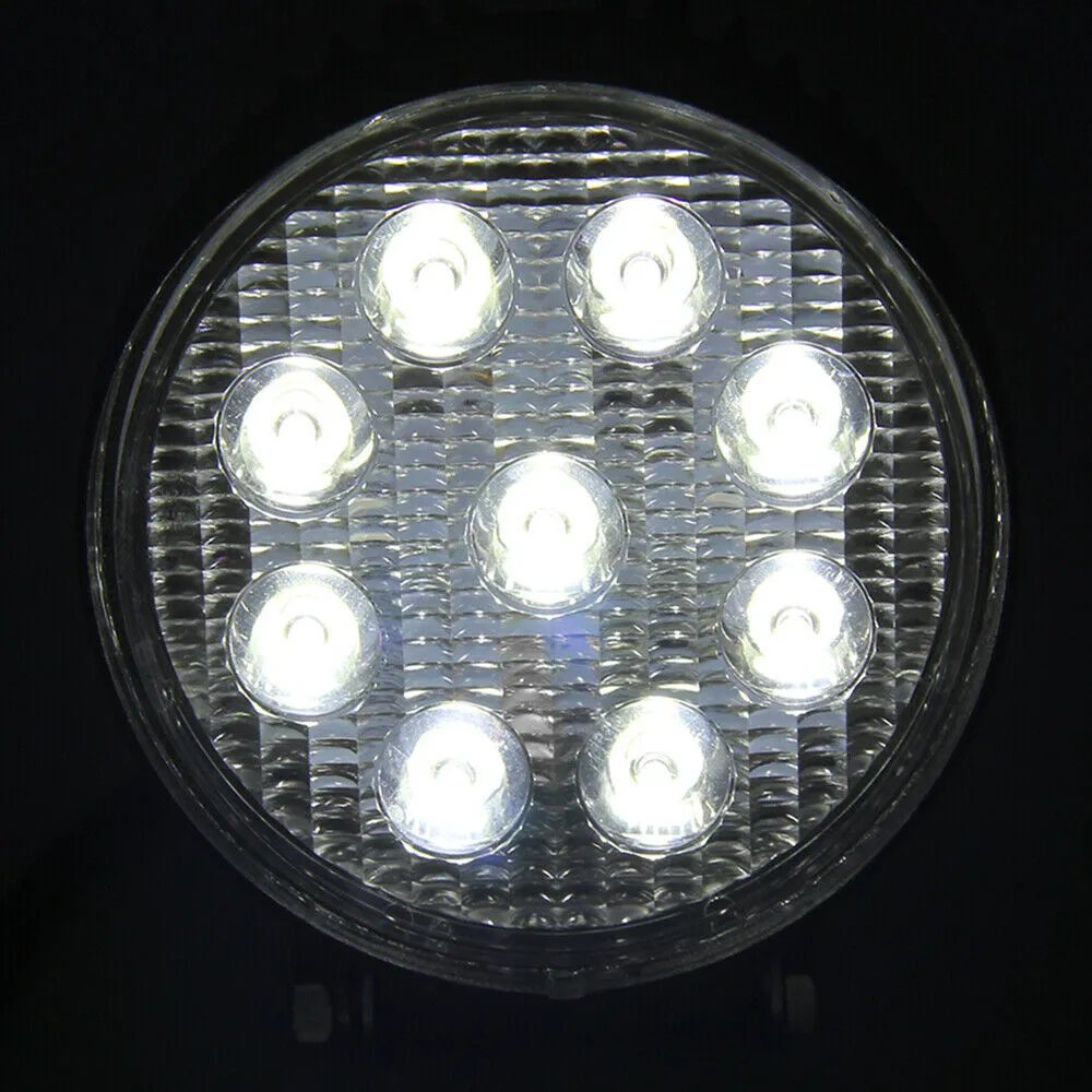 5 Inch 27W Round LED Work Light Bar Spot Flood Offroad Driving
