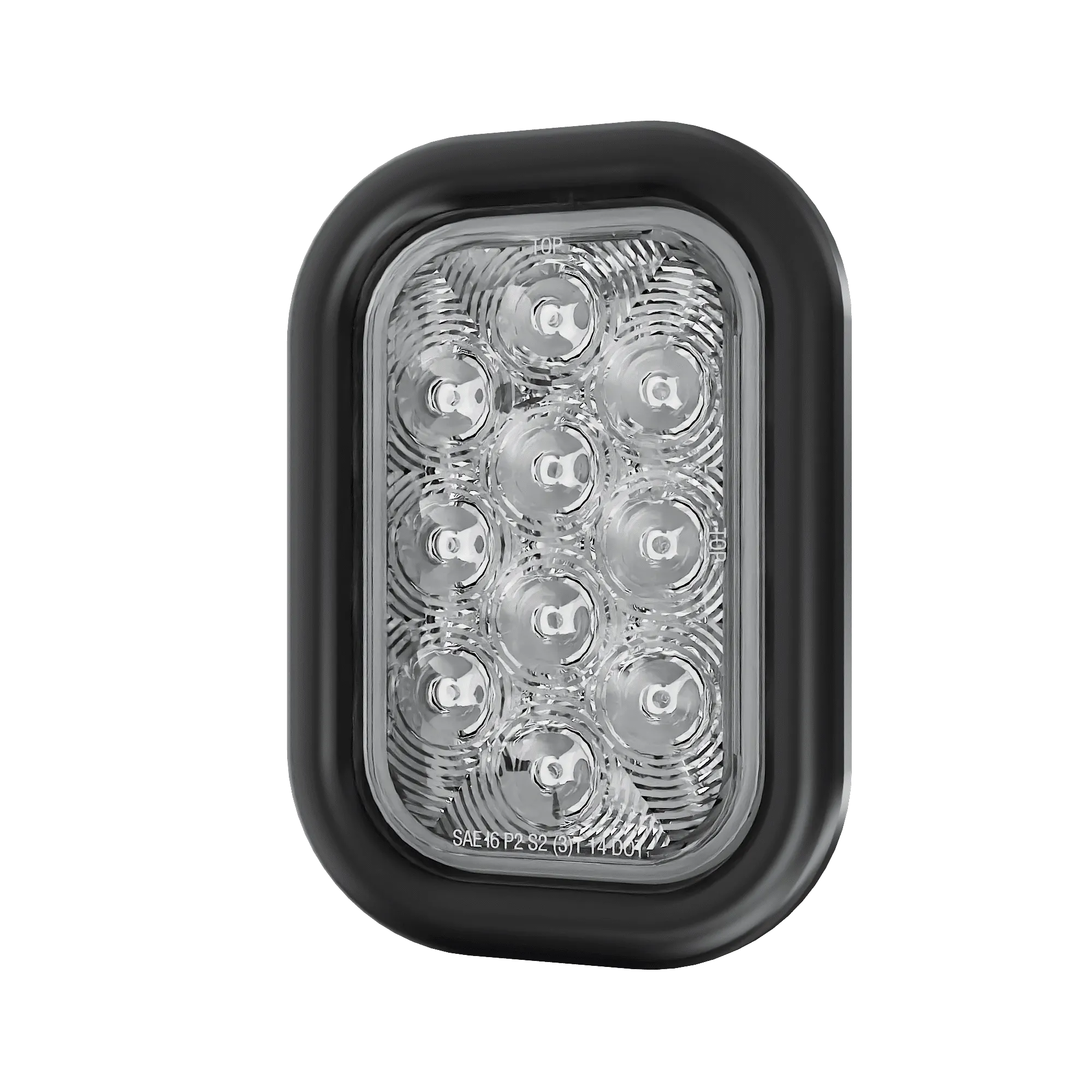 5″ Rectangular - 10 LED White Back Up Reverse Trailer Light