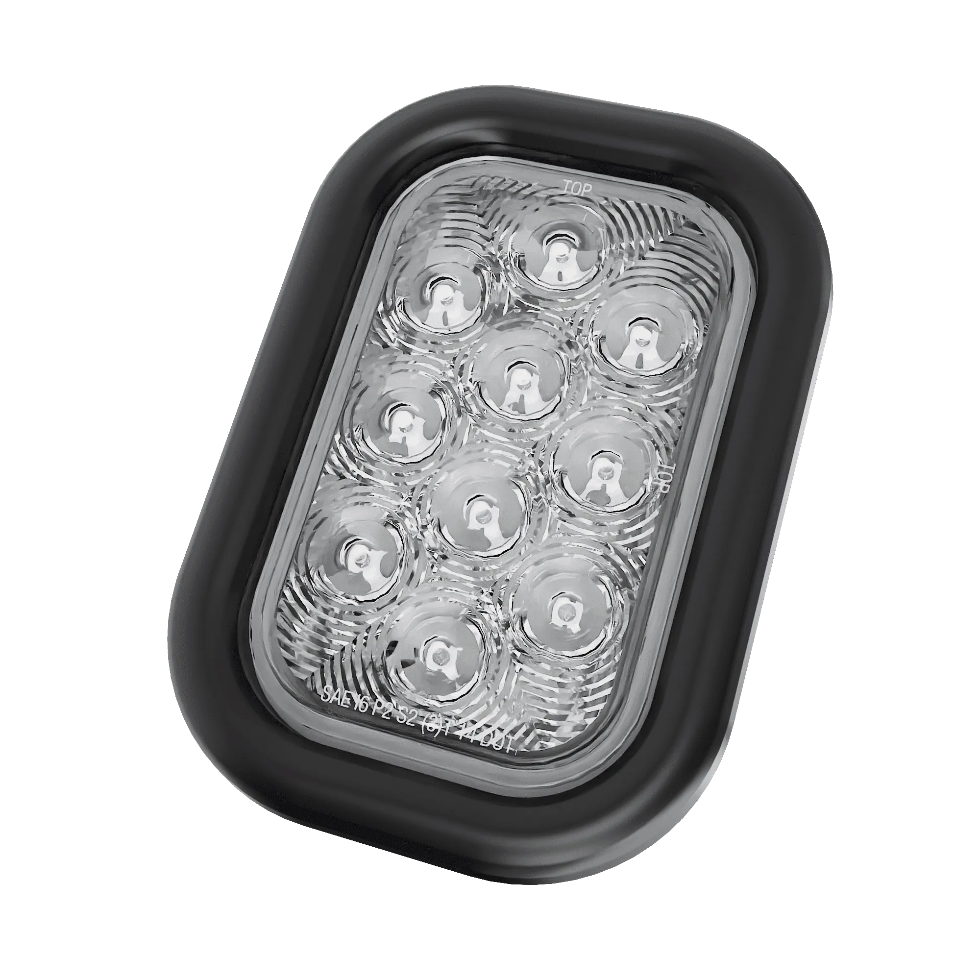 5″ Rectangular - 10 LED White Back Up Reverse Trailer Light