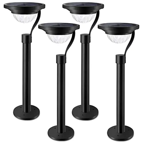 50 Lumens Solar Outdoor Lights Waterproof Solar Pathway Lights 12 Hrs for Walkway, Patio, Yard, Driveway, Garden - 4 Pack