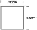 50148F/W/C WHITE LED 48w CW 60x60 PANEL IP20 DIMMABLE 230v