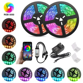 5050 RGB LED Strip with Bluetooth (32.8ft)