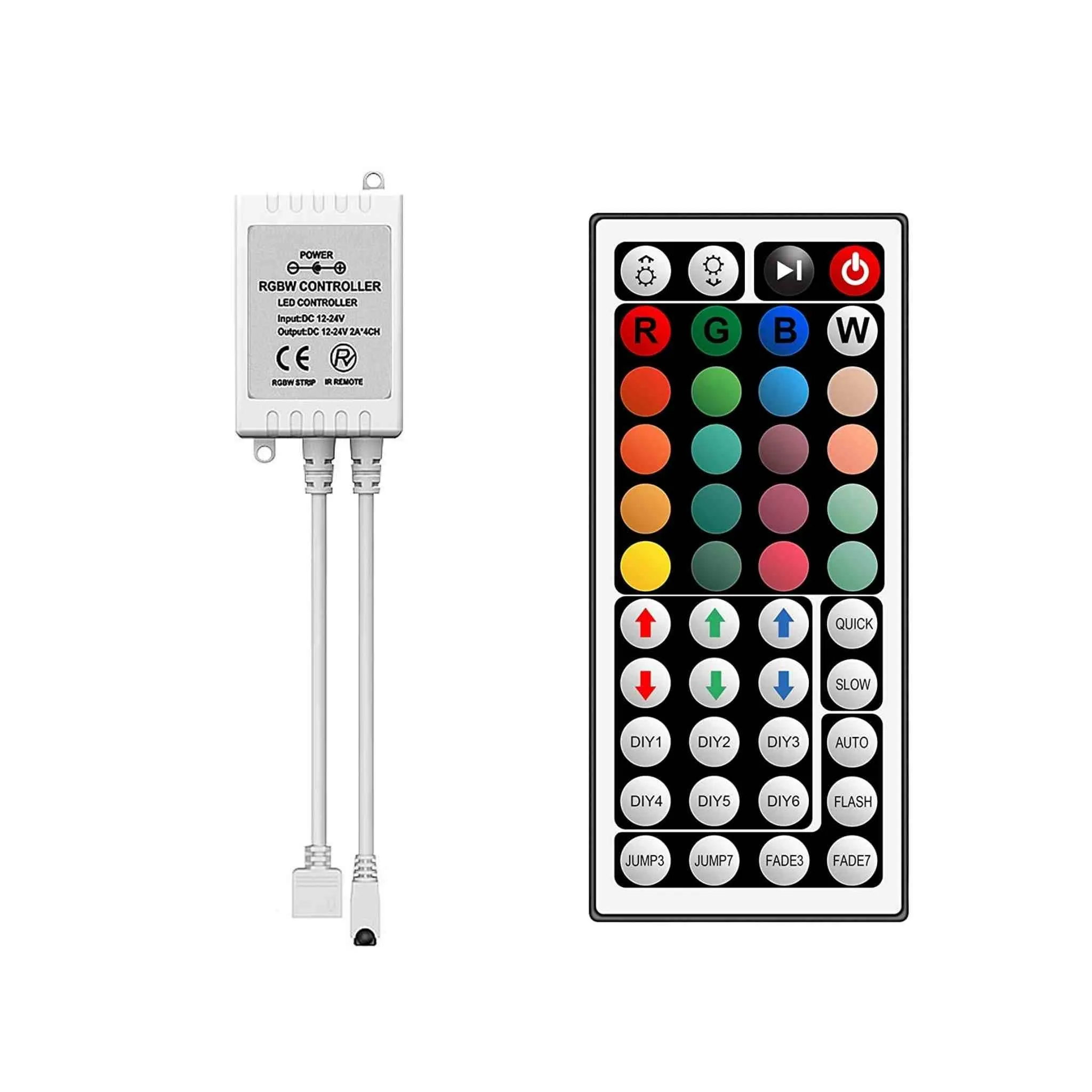 5050 RGB LED Strip with IR Remote Control (16.4ft)