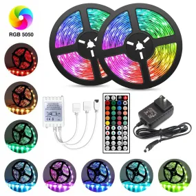 5050 RGB LED Strip with IR Remote Control (32.8ft)