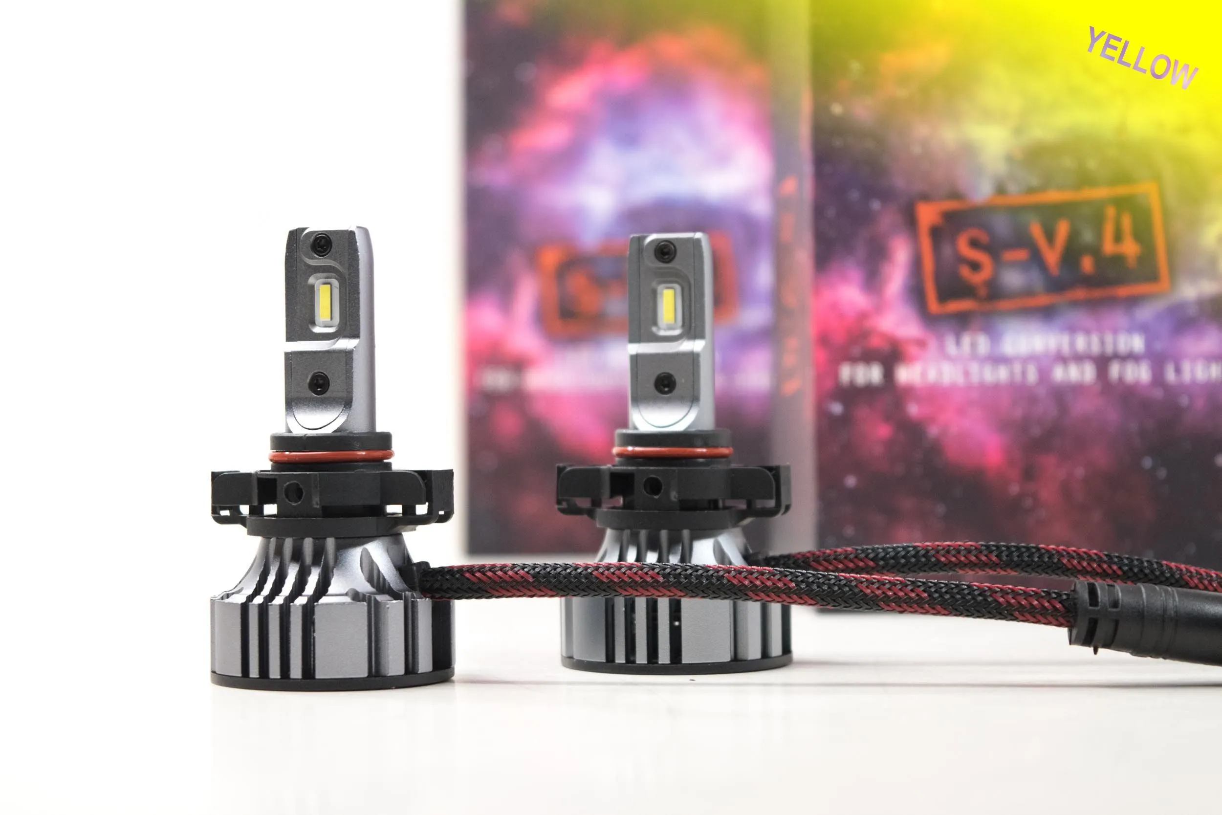 5202: S-V.4 LED Bulb - Yellow (Pair)