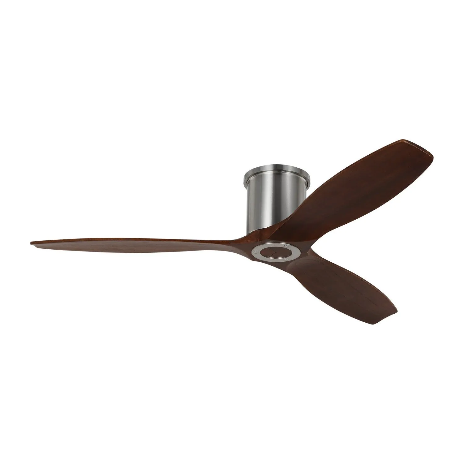 52"Ceiling Fan from the Collins 52 Smart Hugger Collection in Brushed Steel Finish by Visual Comfort Fan