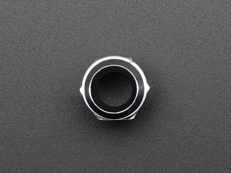 5mm Chromed Metal Narrow Bevel LED Holder - Pack of 5