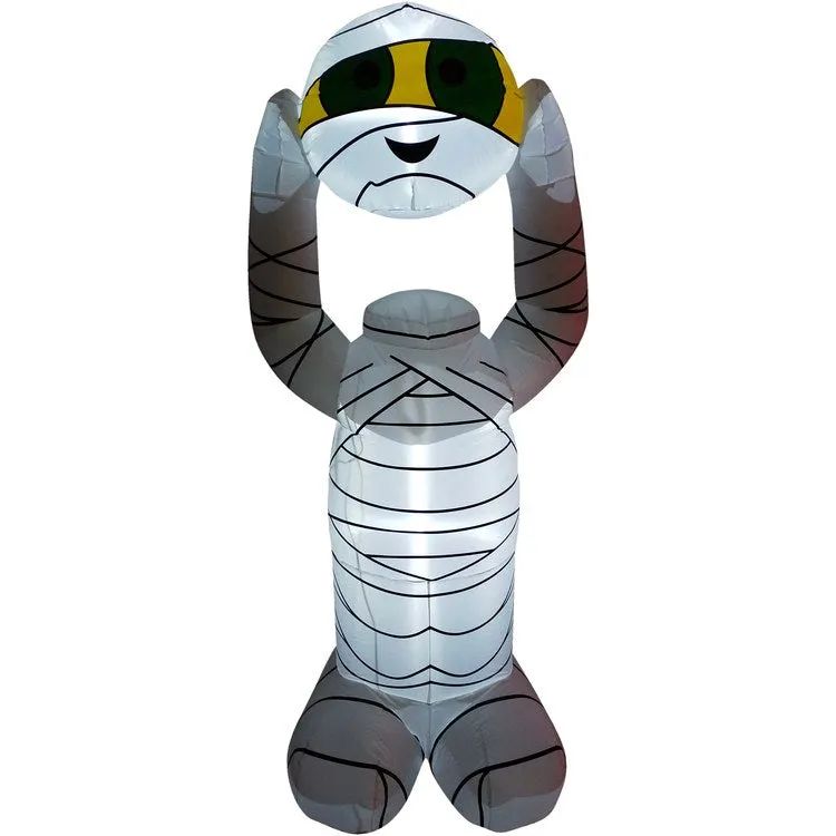 6.5' Inflatable Headless Mummy with Arm Motion and Lights