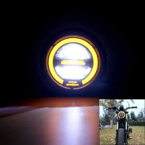 6.5Inches Metal LED Retro Motorcycle Headlight Universal Cafe