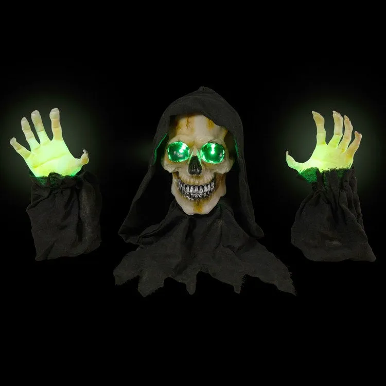 8" LED Lighted Grim Reaper with Sound Outdoor Halloween Decoration