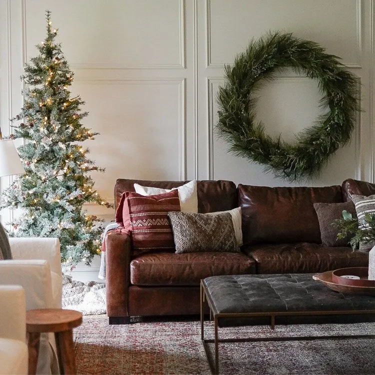 9-Ft. Buffalo Fir Slim Artificial Christmas Tree with Smart String Lights