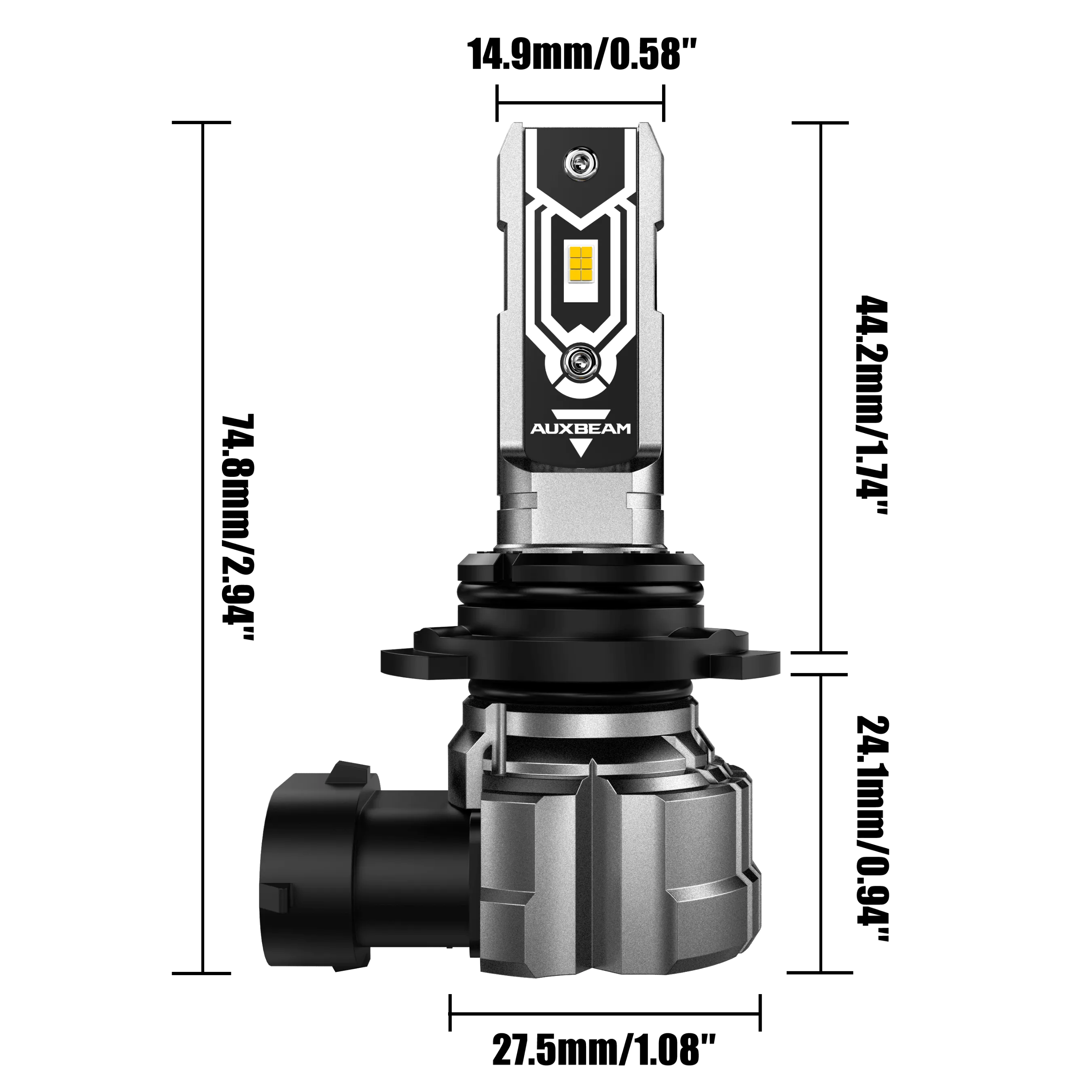 🆕9006 HB4 LED Fog Light/DRL Bulbs 50W 10000LM 3000K Golden Yellow Q5 Series | 2 Bulbs