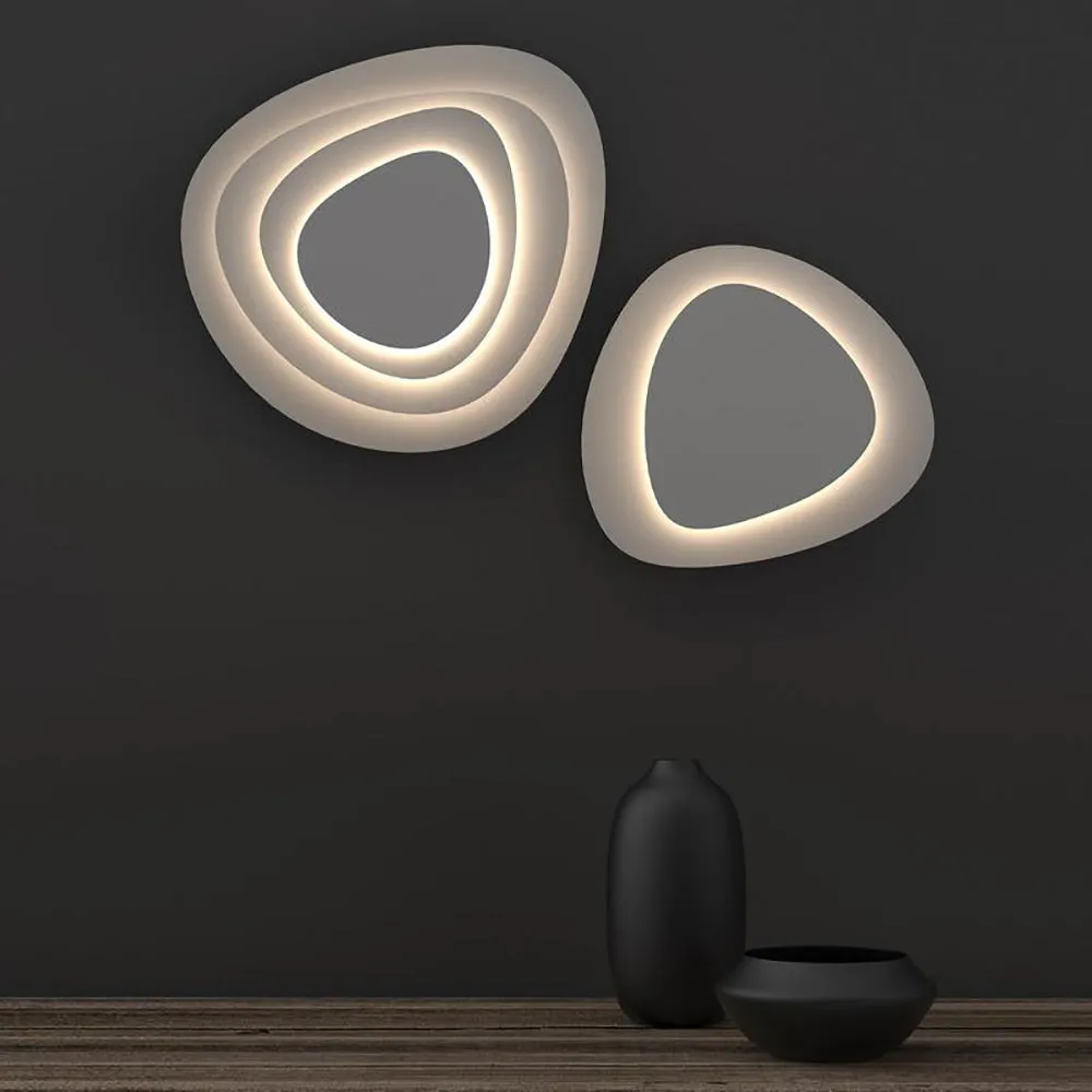 Abstract Panels 2-Plate LED Sconce