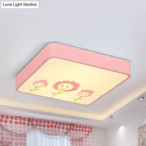 Acrylic Cartoon Flush Mount Ceiling Light for Kid's Bedroom
