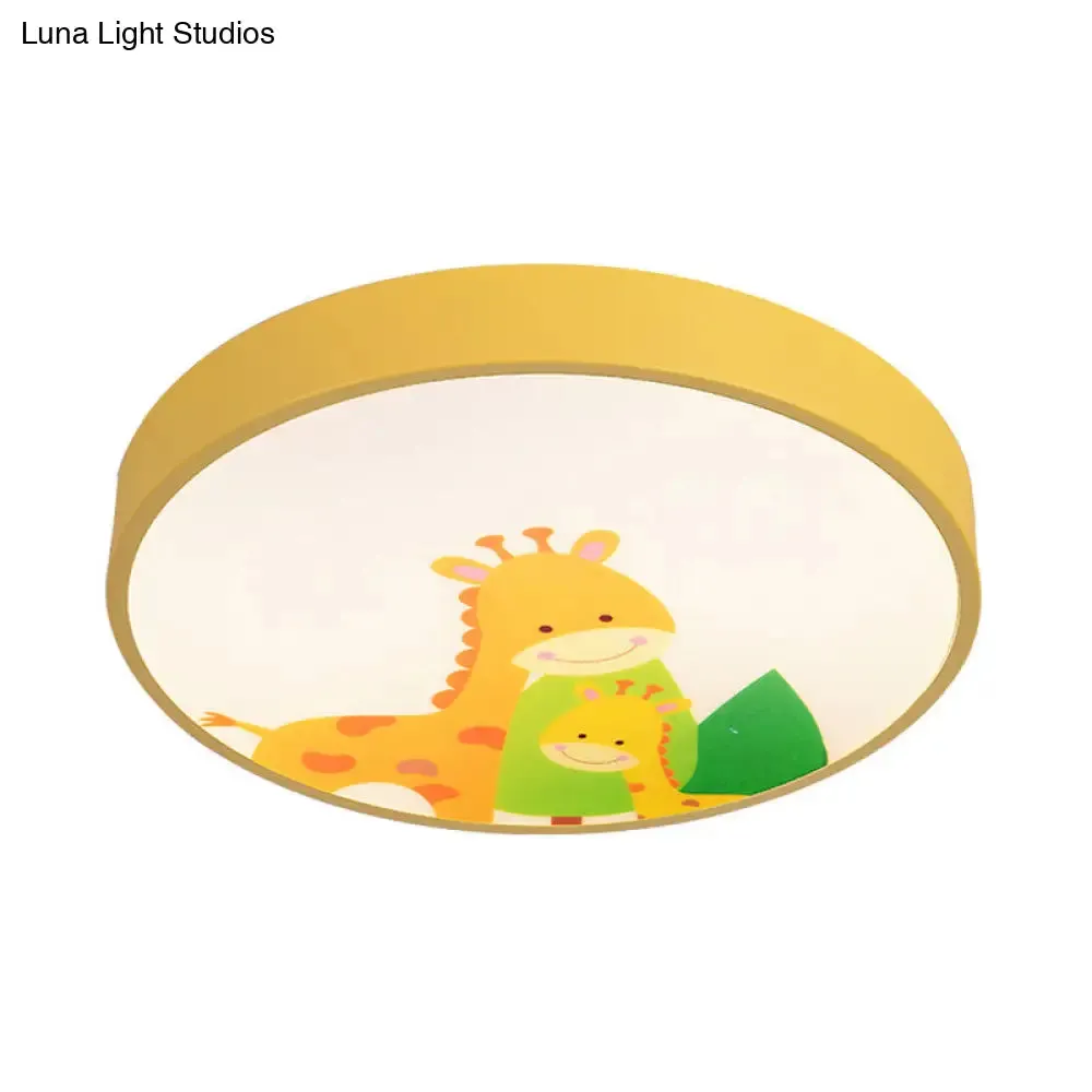 Acrylic Cartoon Flush Mount Ceiling Light for Kid's Bedroom