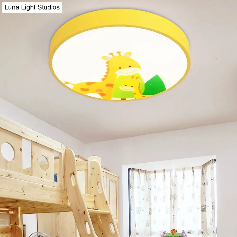 Acrylic Cartoon Flush Mount Ceiling Light for Kid's Bedroom