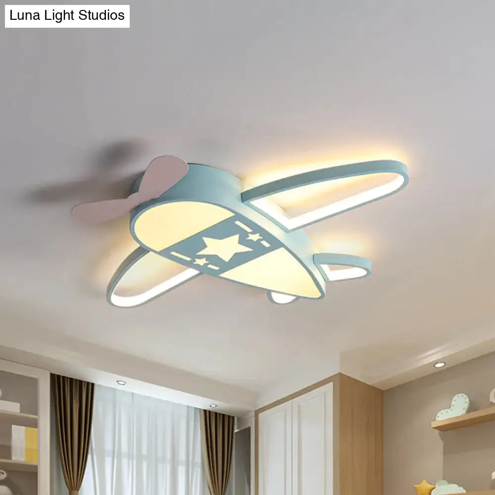 Acrylic Plane Ceiling Light with Simple Pink/Blue LED and Multiple Light Options