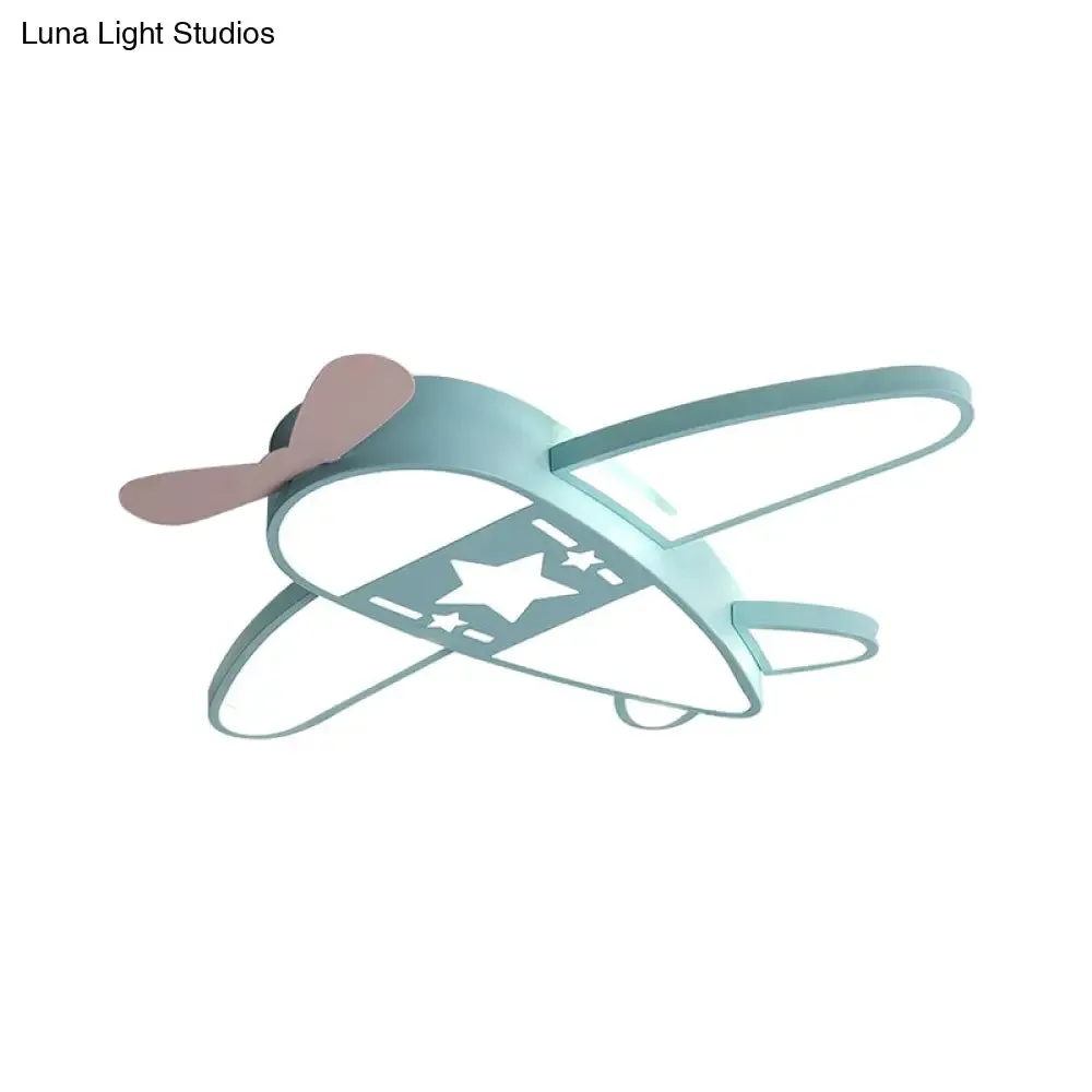 Acrylic Plane Ceiling Light with Simple Pink/Blue LED and Multiple Light Options