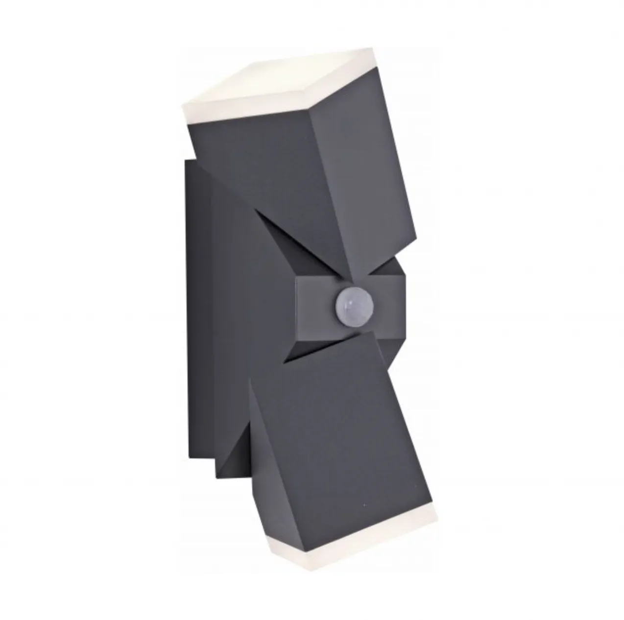 Adjustable Outdoor Wall Light In Anthracite with Twilight & Motion Sensor - ID 10779