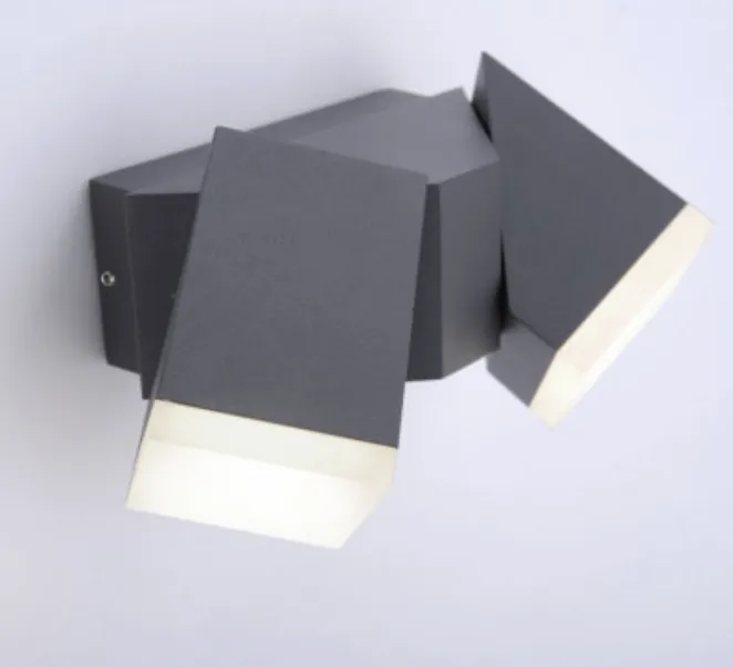 Adjustable Outdoor Wall Light In Anthracite with Twilight & Motion Sensor - ID 10779