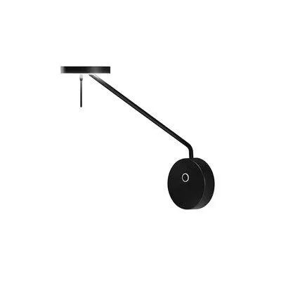 Adjustable Swing Arm Black Wall Lamp