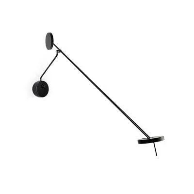 Adjustable Swing Arm Black Wall Lamp