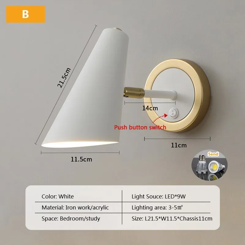 Adjustable Swing Wall Lamp for Home and Hotel Decor