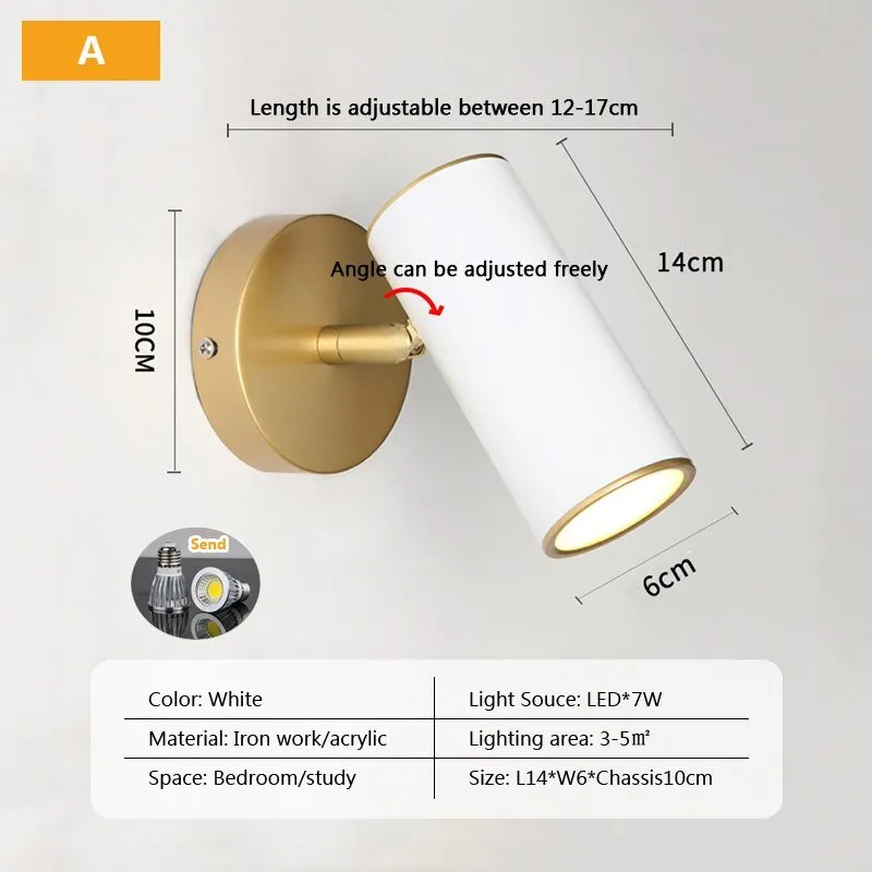 Adjustable Swing Wall Lamp for Home and Hotel Decor