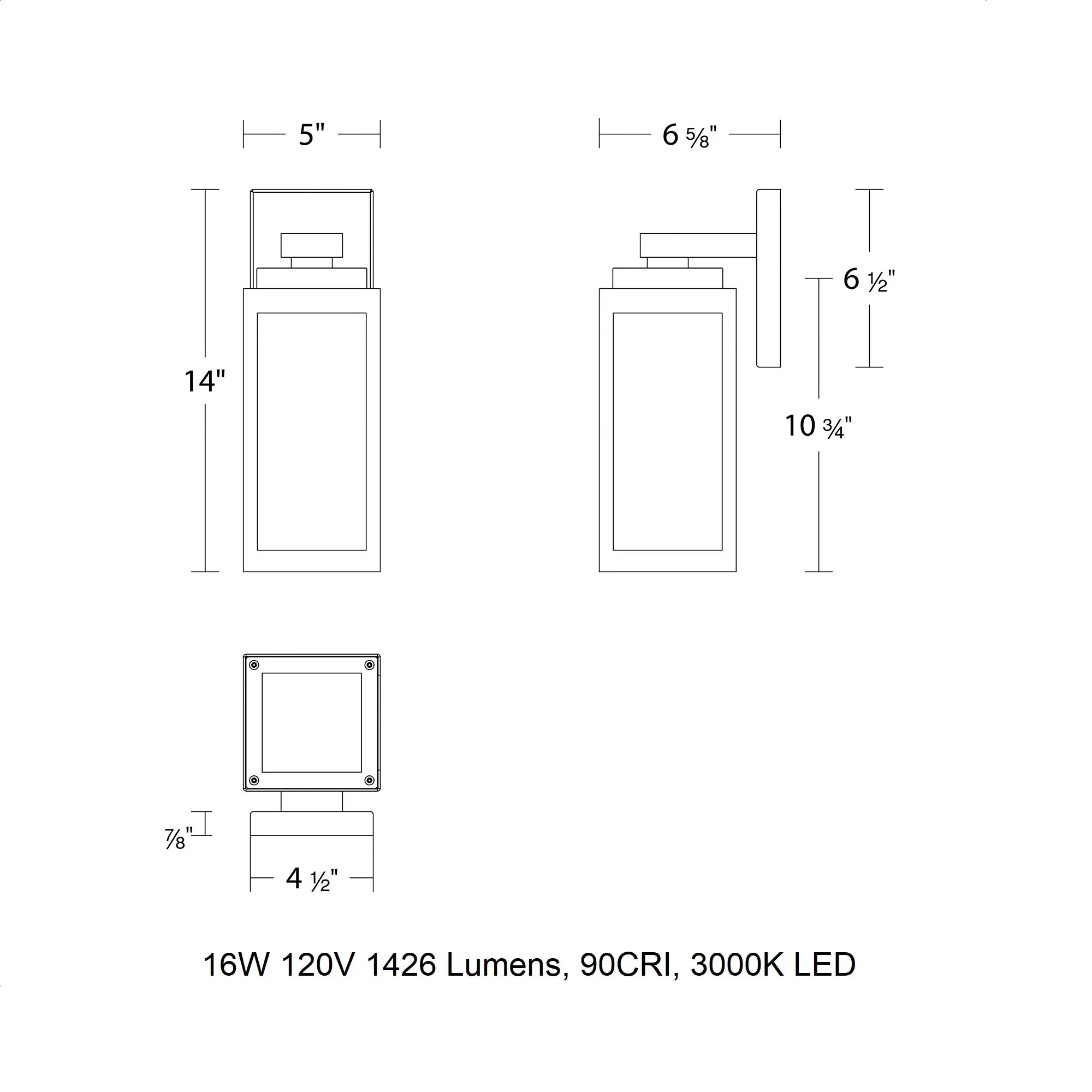 Amherst LED Outdoor Wall Sconce