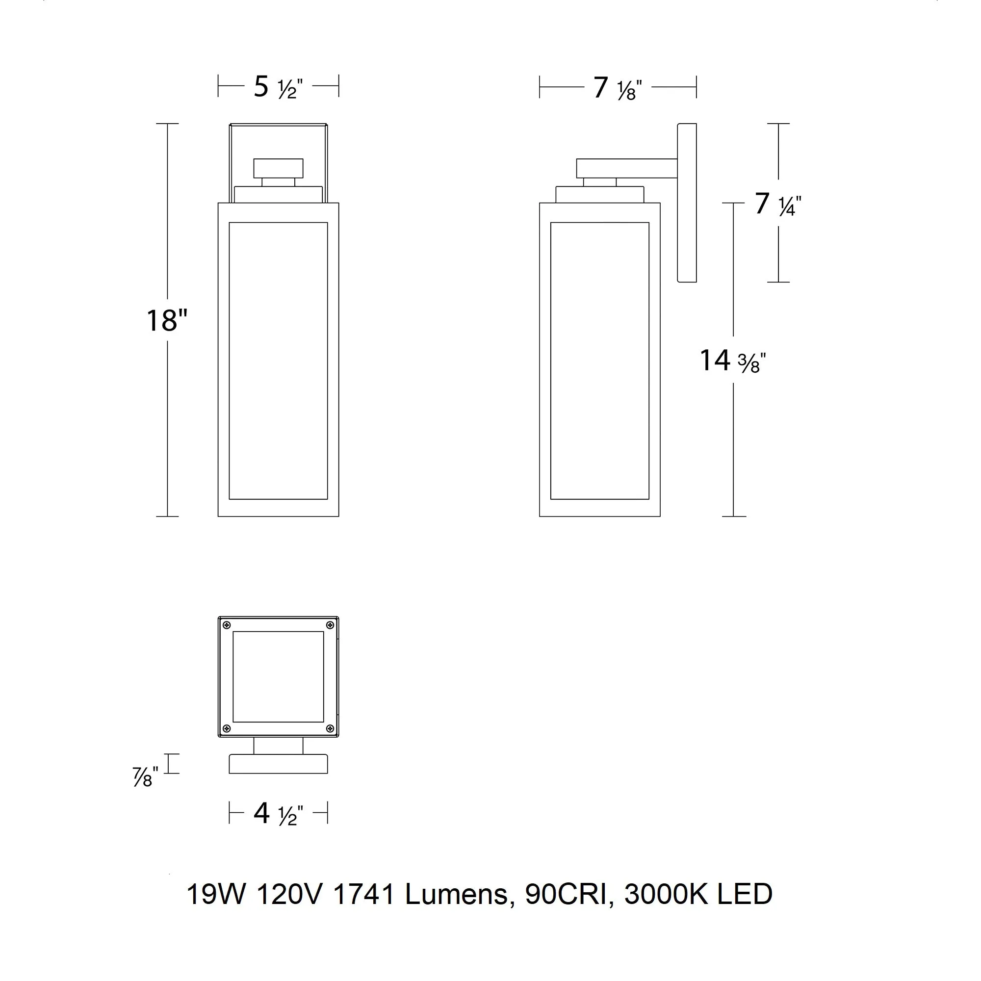 Amherst LED Outdoor Wall Sconce