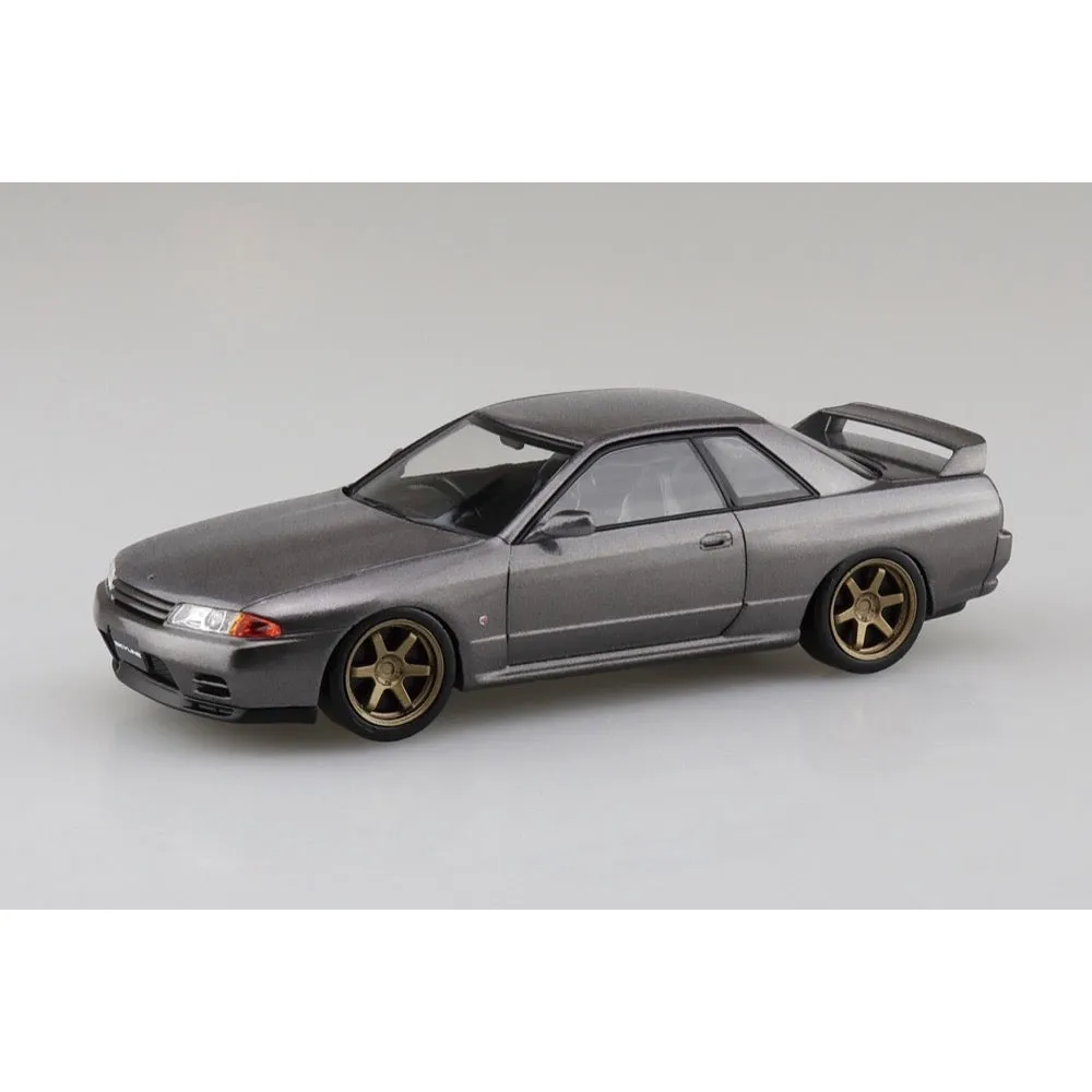 Aoshima A006634 1/32 Nissan R32 Skyline GT-R Custom Wheel Gun-Gray Metallic Snap Kit No.14-SP1