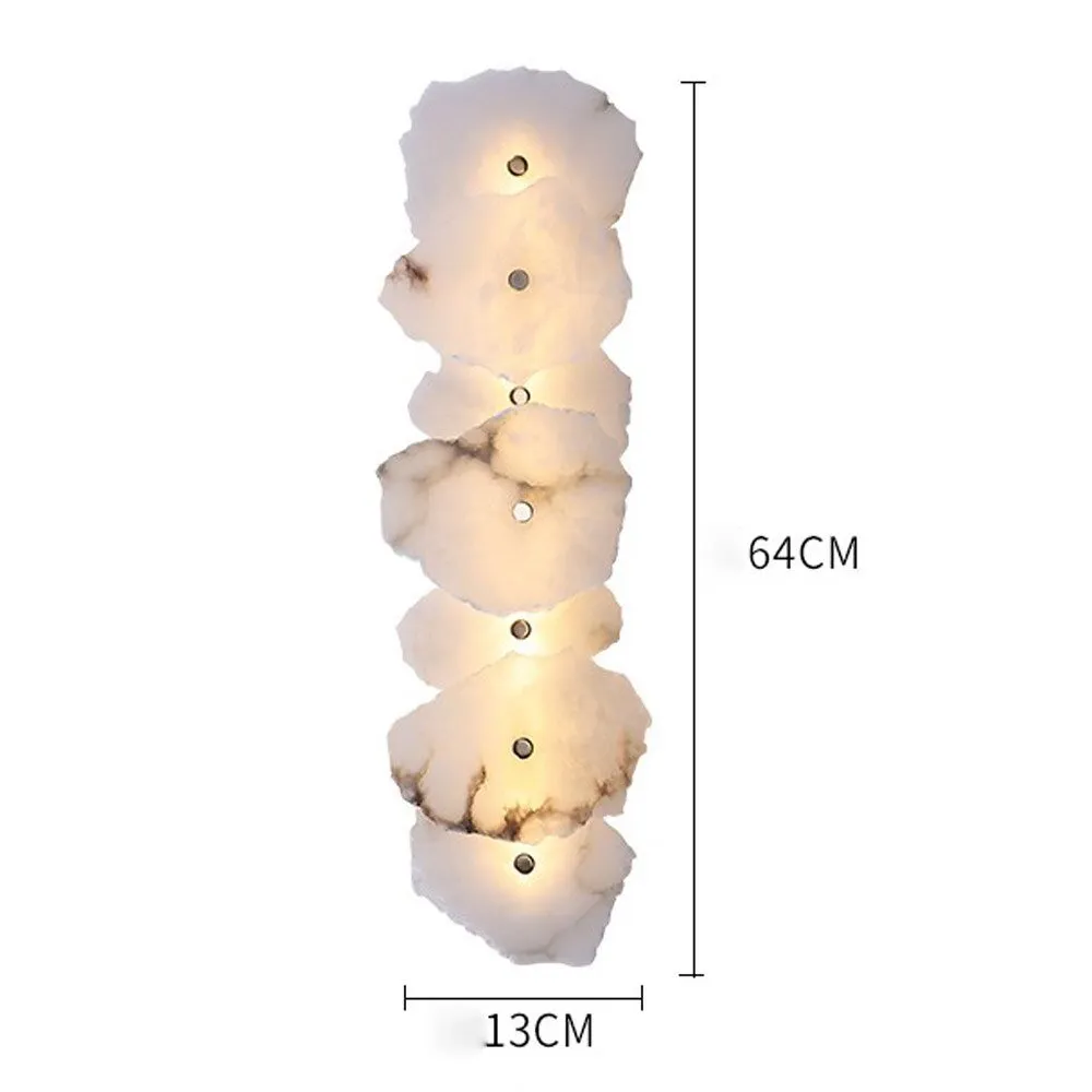 Art Design Marble Wall Lights Gold Applique Murale LED Wall Lamps For Living Room Bedroom Bathroom