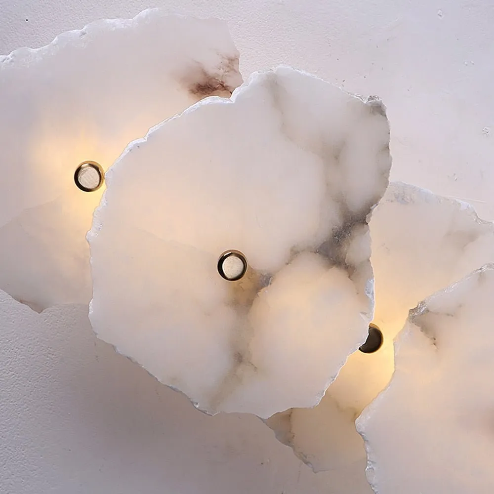 Art Design Marble Wall Lights Gold Applique Murale LED Wall Lamps For Living Room Bedroom Bathroom