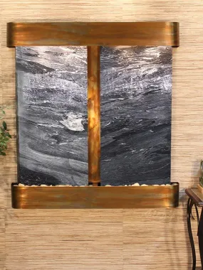 Aspen Falls Black Spider Marble