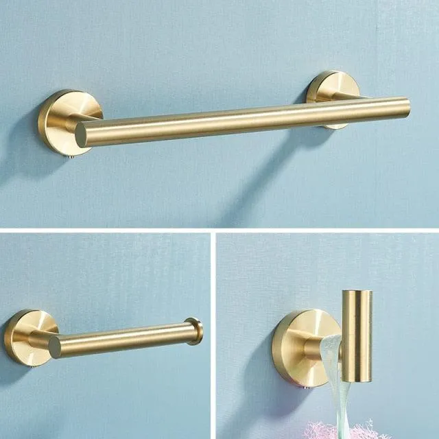 Bathroom Set Bathroom Towel Bar Toilet Paper Holder with Hooks Kit
