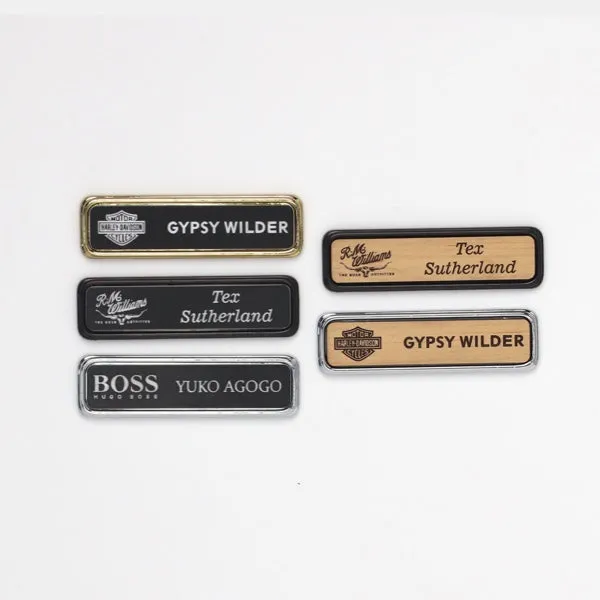 Black Name Badge Holders - Small Size - Pack of 20