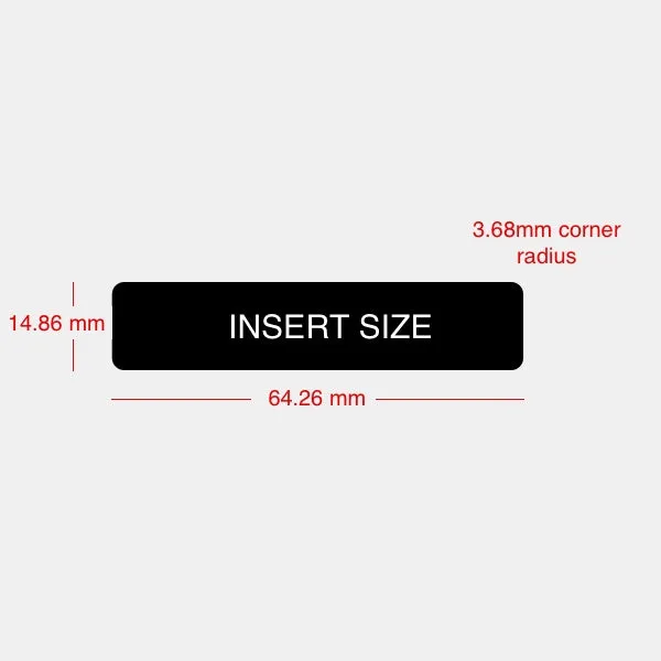 Black Name Badge Holders - Small Size - Pack of 20
